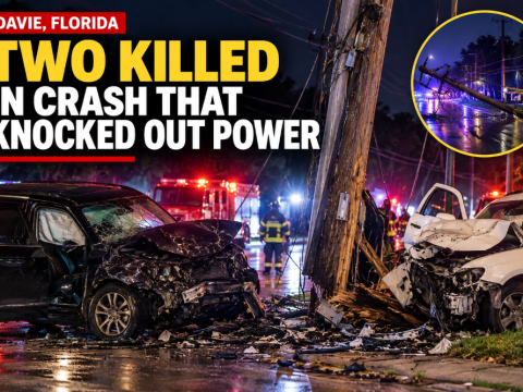 Deadly crash causes power outage in South Florida