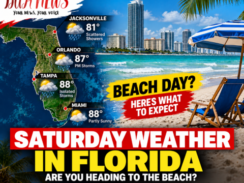 Saturday weather in Florida: Are you heading to the beach?