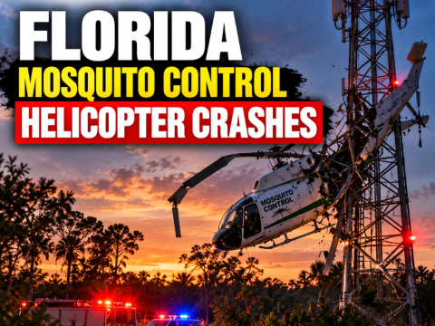 Florida mosquito-control helicopter crashes