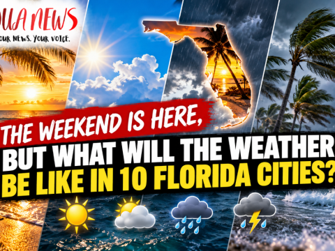 The weekend is here, but what will the weather be like in 10 Florida cities?