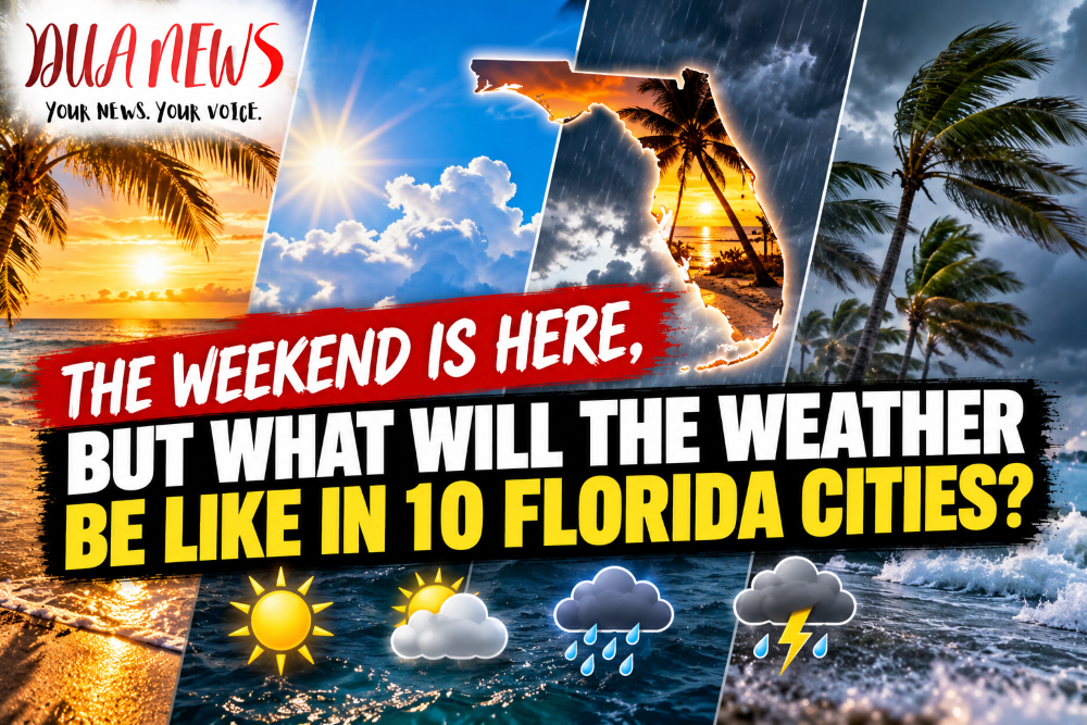 The weekend is here, but what will the weather be like in 10 Florida cities?
