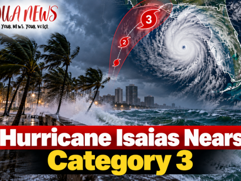 Hurricane Isaias nears category 3