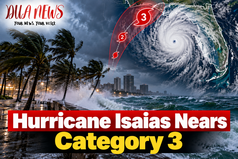 Hurricane Isaias nears category 3