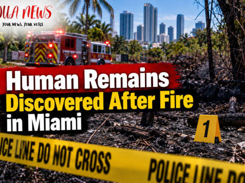 Human remains discovered after fire in Miami
