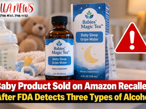Baby product sold on Amazon recalled after FDA detects three types of alcohol (Photo)