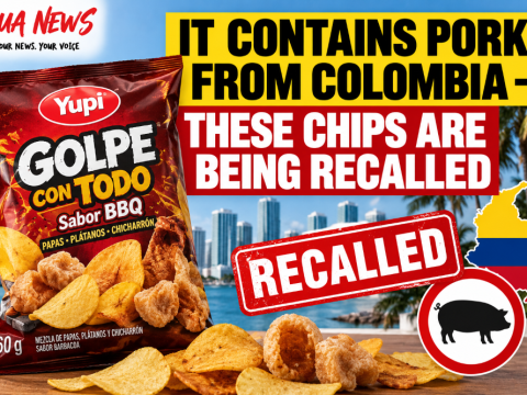 It contains pork from Colombia — These chips are being recalled
