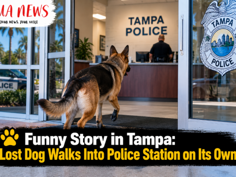 Funny story in Tampa: Lost dog walks into police station