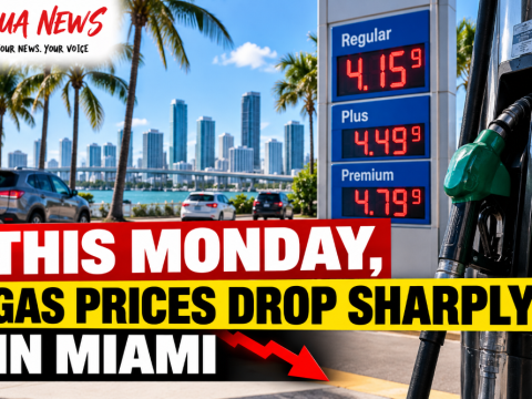 This Monday, gas prices drop sharply in Miami