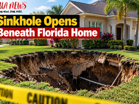 Sinkhole opens beneath Florida home