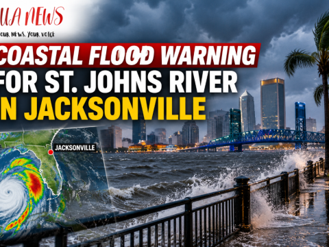Coastal flood warning issued for St. Johns River